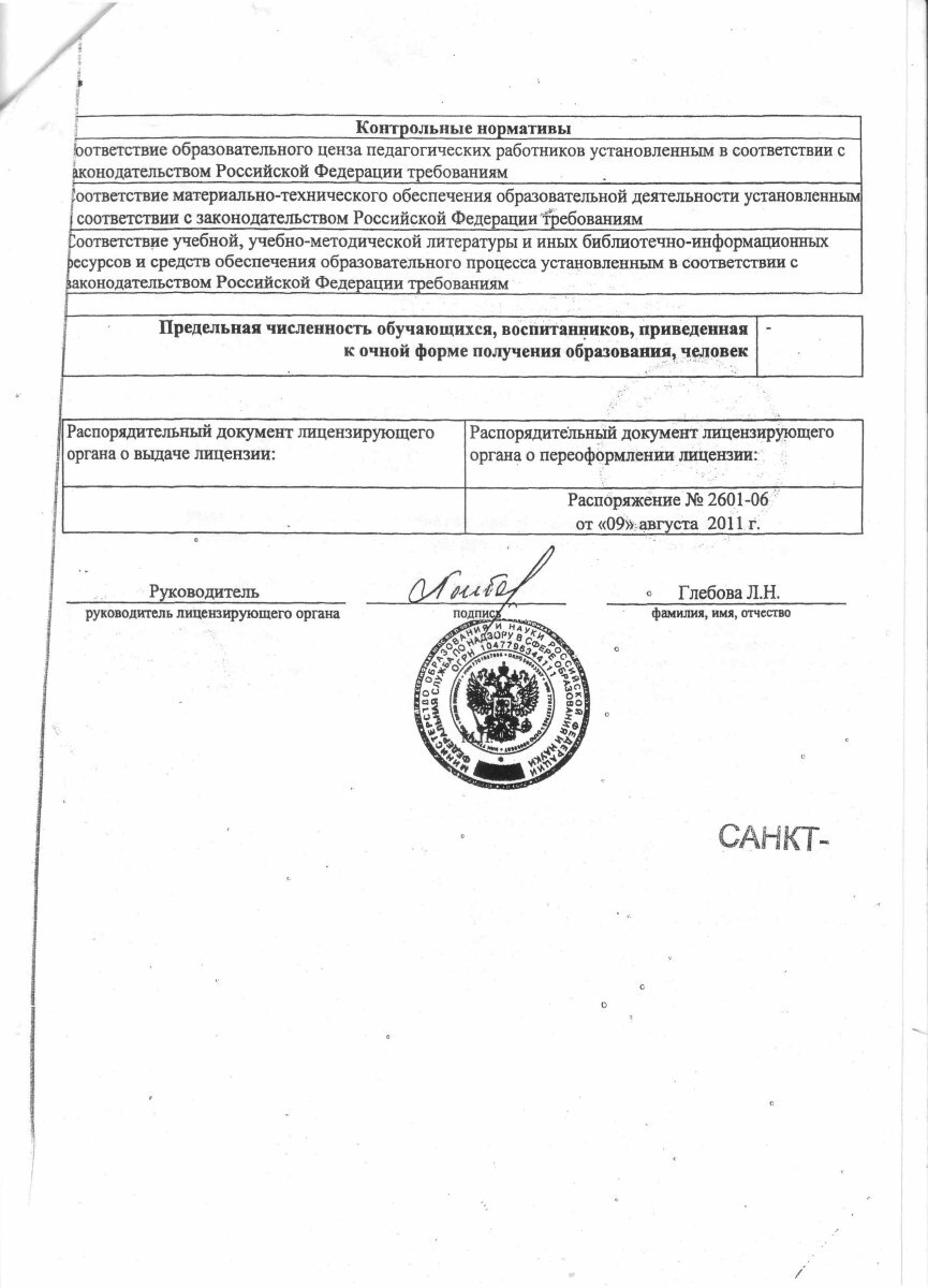 Приложение к лицензии на ведение образовательной деятельности Приложение 11.2 стр. 2 к лицензии на ведение образовательной деятельности 11.2 стр. 2